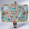 Gardening Pattern Print Design G07 Hooded Blanket-JORJUNE.COM