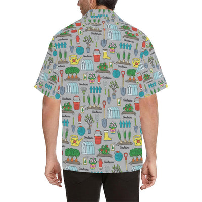 Gardening Pattern Print Design G07 Men Hawaiian Shirt-JorJune
