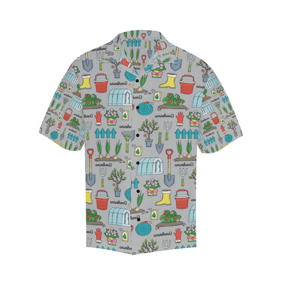Gardening Pattern Print Design G07 Men Hawaiian Shirt-JorJune