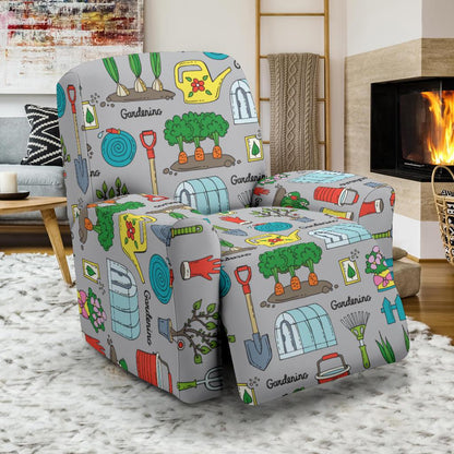 Gardening Pattern Print Design G07 Recliner Slipcover-JORJUNE.COM