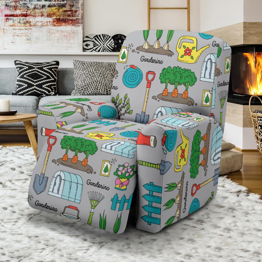 Gardening Pattern Print Design G07 Recliner Slipcover-JORJUNE.COM