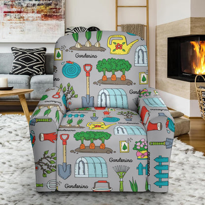 Gardening Pattern Print Design G07 Recliner Slipcover-JORJUNE.COM