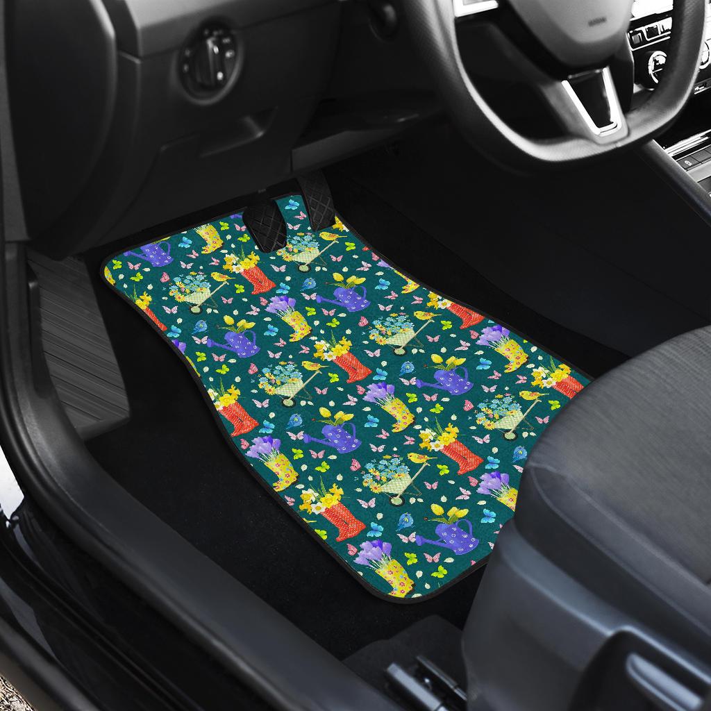Gardening Pattern Print Design G08 Car Floor Mats-JorJune