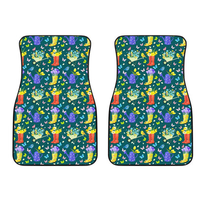 Gardening Pattern Print Design G08 Car Floor Mats-JorJune