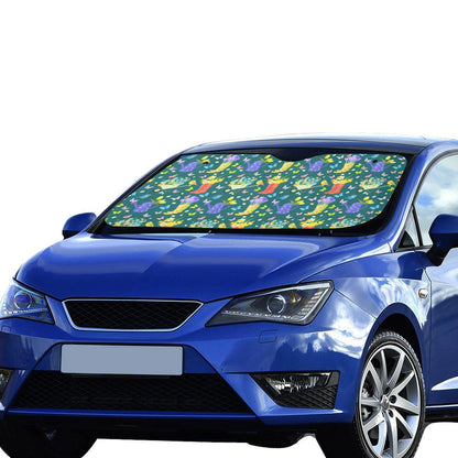 Gardening Pattern Print Design G08 Car Sun Shade-JorJune