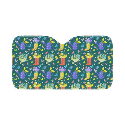Gardening Pattern Print Design G08 Car Sun Shade-JorJune