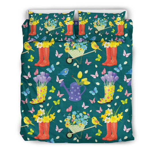 Gardening Pattern Print Design G08 Duvet Cover Bedding Set-JORJUNE.COM