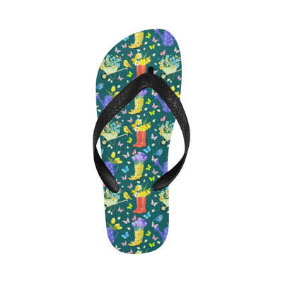 Gardening Pattern Print Design G08 Flip Flops-JorJune