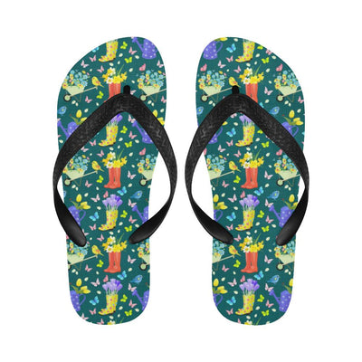 Gardening Pattern Print Design G08 Flip Flops-JorJune