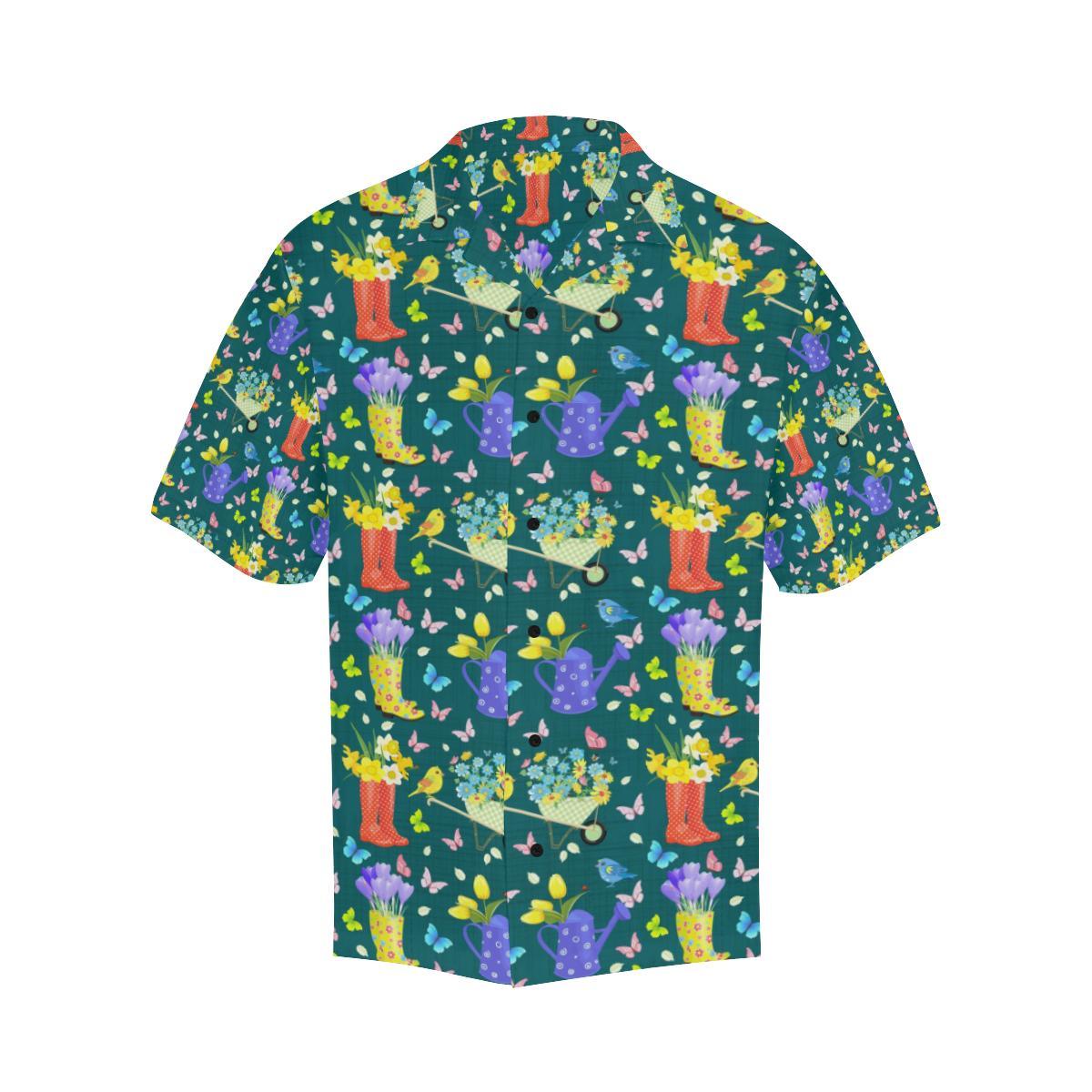 Gardening Pattern Print Design G08 Men Hawaiian Shirt-JorJune