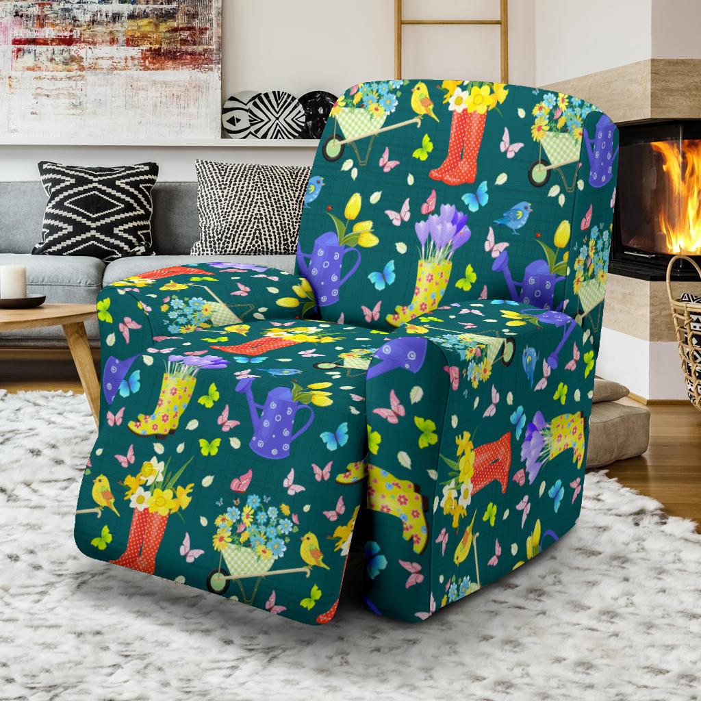 Gardening Pattern Print Design G08 Recliner Slipcover-JORJUNE.COM