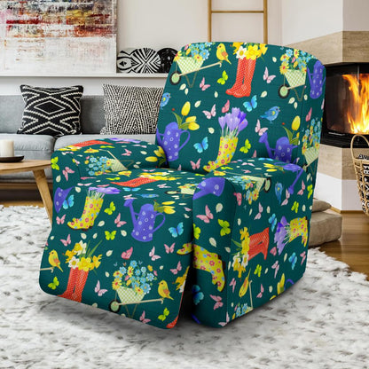 Gardening Pattern Print Design G08 Recliner Slipcover-JORJUNE.COM