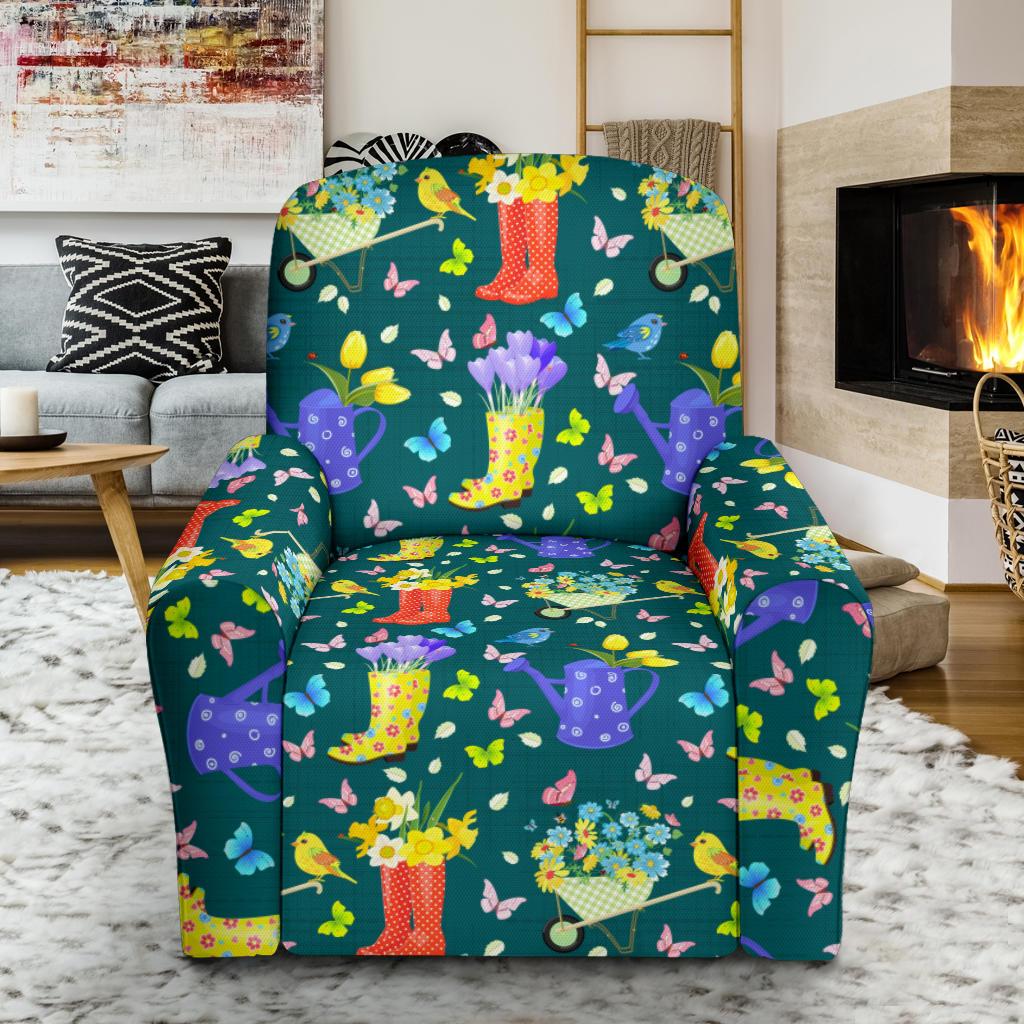 Gardening Pattern Print Design G08 Recliner Slipcover-JORJUNE.COM