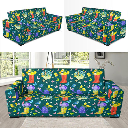 Gardening Pattern Print Design G08 Sofa Slipcover-JORJUNE.COM