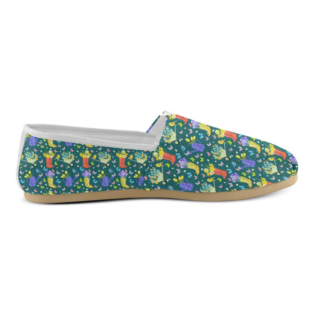 Gardening Pattern Print Design G08 Women Casual Shoes-JorJune.com