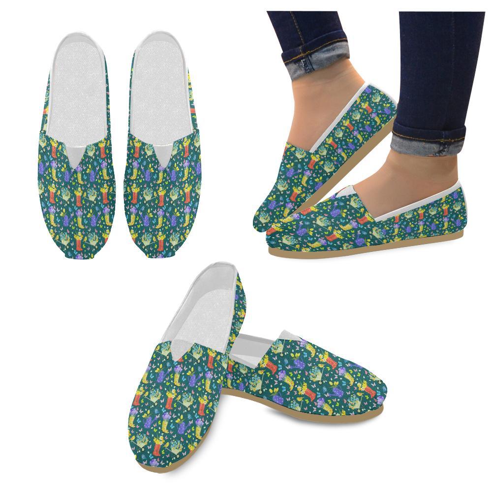 Gardening Pattern Print Design G08 Women Casual Shoes-JorJune.com