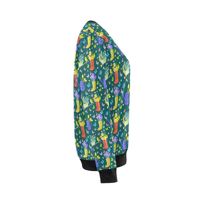 Gardening Pattern Print Design G08 Women Long Sleeve Sweatshirt-JorJune