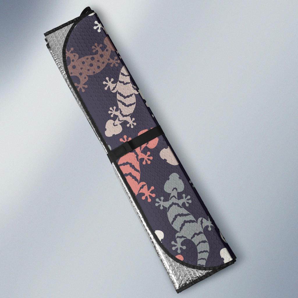 Gecko Pattern Print Design 02 Car Sun Shade-JORJUNE.COM