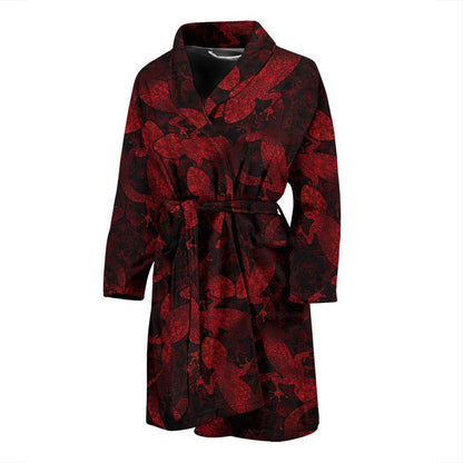 Gecko Pattern Print Design 04 Men Bathrobe-JORJUNE.COM