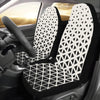 Geometric Black White Pattern Print Design 03 Car Seat Covers (Set of 2)-JORJUNE.COM