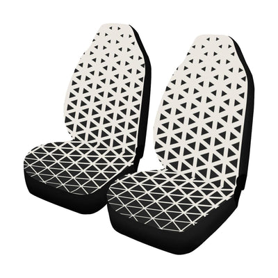Geometric Black White Pattern Print Design 03 Car Seat Covers (Set of 2)-JORJUNE.COM