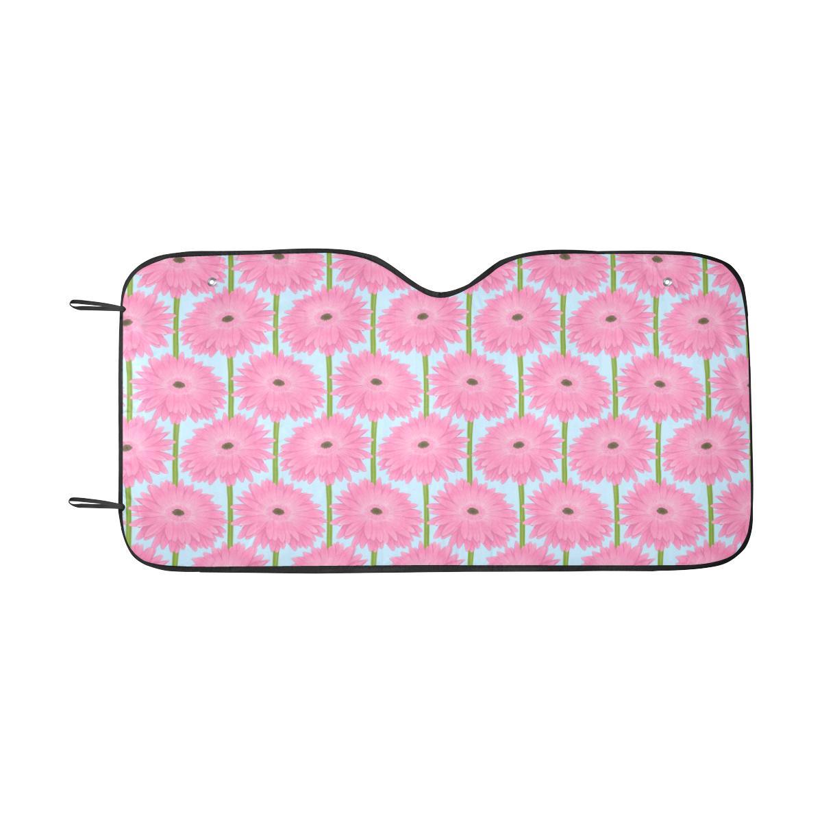 Gerberas Pattern Print Design GB01 Car Sun Shade-JorJune