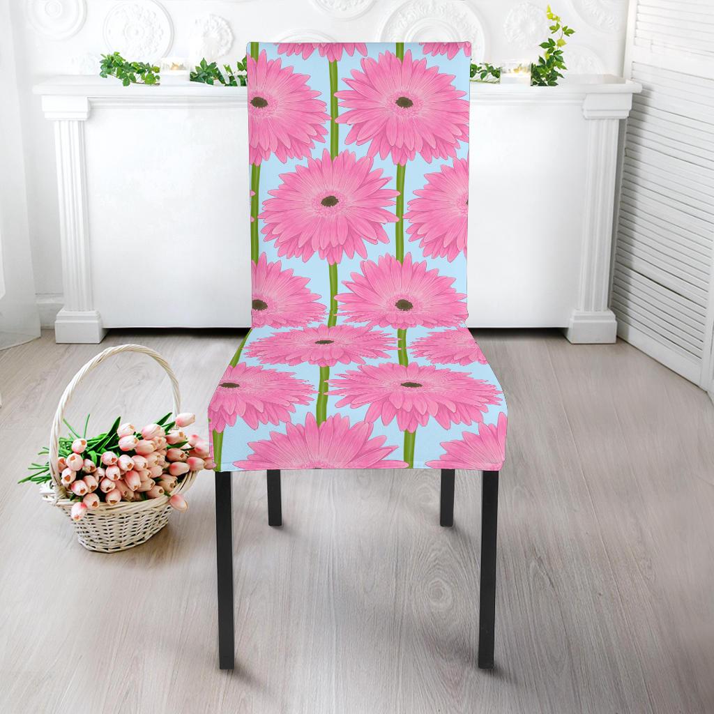 Gerberas Pattern Print Design GB01 Dining Chair Slipcover-JORJUNE.COM
