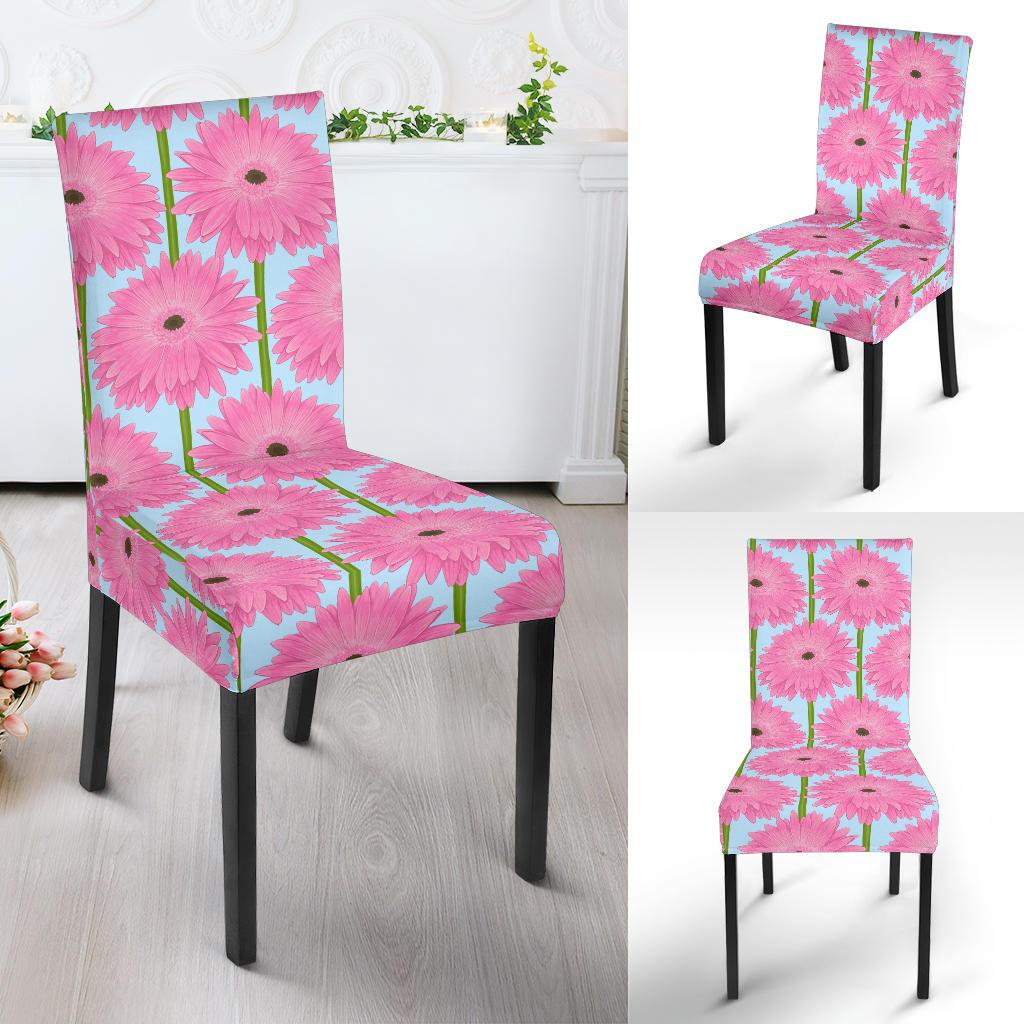 Gerberas Pattern Print Design GB01 Dining Chair Slipcover-JORJUNE.COM