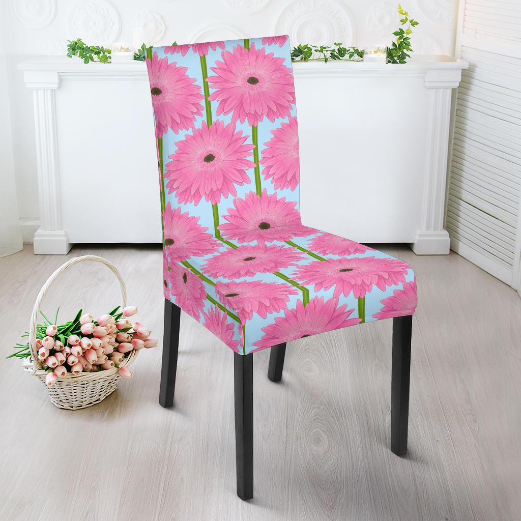 Gerberas Pattern Print Design GB01 Dining Chair Slipcover-JORJUNE.COM