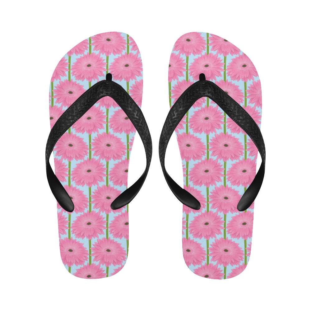 Gerberas Pattern Print Design GB01 Flip Flops-JorJune