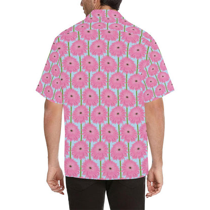 Gerberas Pattern Print Design GB01 Men Hawaiian Shirt-JorJune