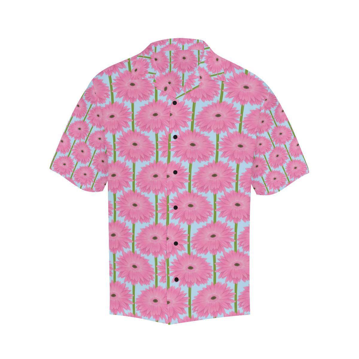 Gerberas Pattern Print Design GB01 Men Hawaiian Shirt-JorJune