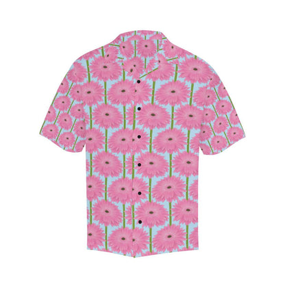 Gerberas Pattern Print Design GB01 Men Hawaiian Shirt-JorJune