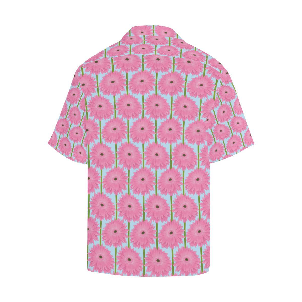 Gerberas Pattern Print Design GB01 Men Hawaiian Shirt-JorJune