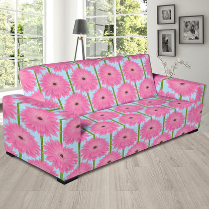 Gerberas Pattern Print Design GB01 Sofa Slipcover-JORJUNE.COM