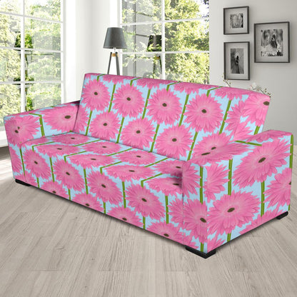 Gerberas Pattern Print Design GB01 Sofa Slipcover-JORJUNE.COM
