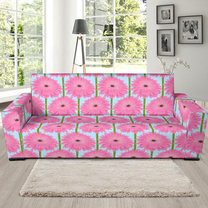 Gerberas Pattern Print Design GB01 Sofa Slipcover-JORJUNE.COM