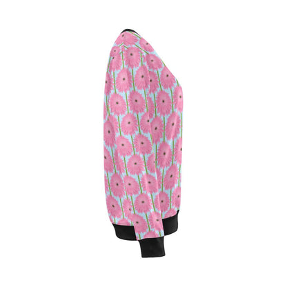 Gerberas Pattern Print Design GB01 Women Long Sleeve Sweatshirt-JorJune