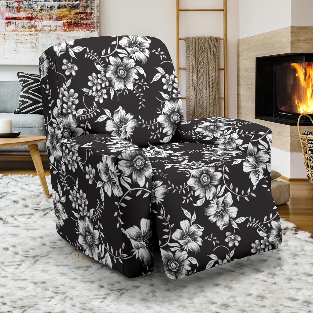 Gerberas Pattern Print Design GB02 Recliner Slipcover-JORJUNE.COM