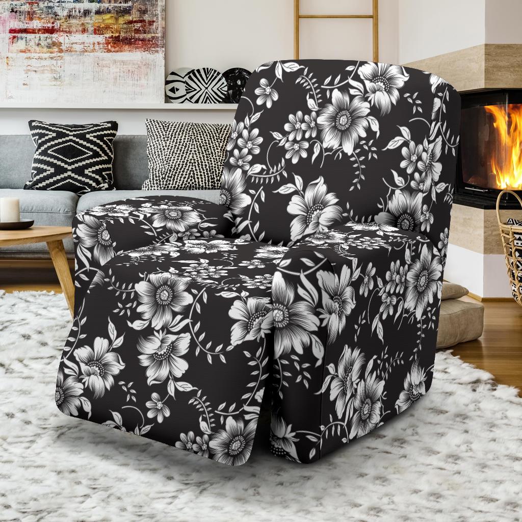 Gerberas Pattern Print Design GB02 Recliner Slipcover-JORJUNE.COM