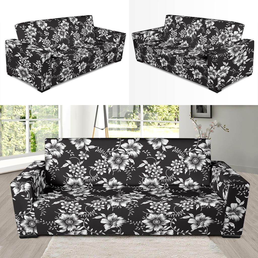 Gerberas Pattern Print Design GB02 Sofa Slipcover-JORJUNE.COM