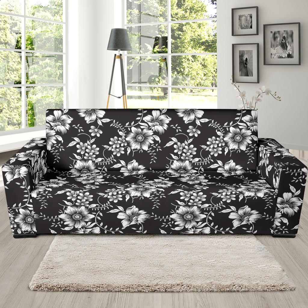 Gerberas Pattern Print Design GB02 Sofa Slipcover-JORJUNE.COM