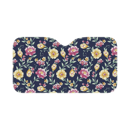 Gerberas Pattern Print Design GB03 Car Sun Shade-JorJune