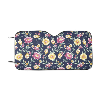 Gerberas Pattern Print Design GB03 Car Sun Shade-JorJune