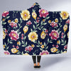 Gerberas Pattern Print Design GB03 Hooded Blanket-JORJUNE.COM