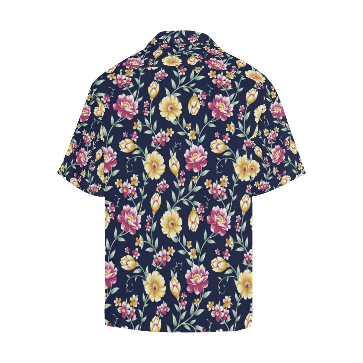 Gerberas Pattern Print Design GB03 Men Hawaiian Shirt-JorJune