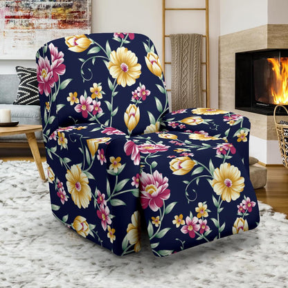 Gerberas Pattern Print Design GB03 Recliner Slipcover-JORJUNE.COM