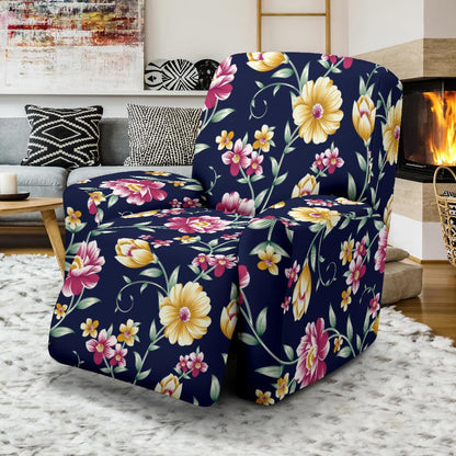 Gerberas Pattern Print Design GB03 Recliner Slipcover-JORJUNE.COM