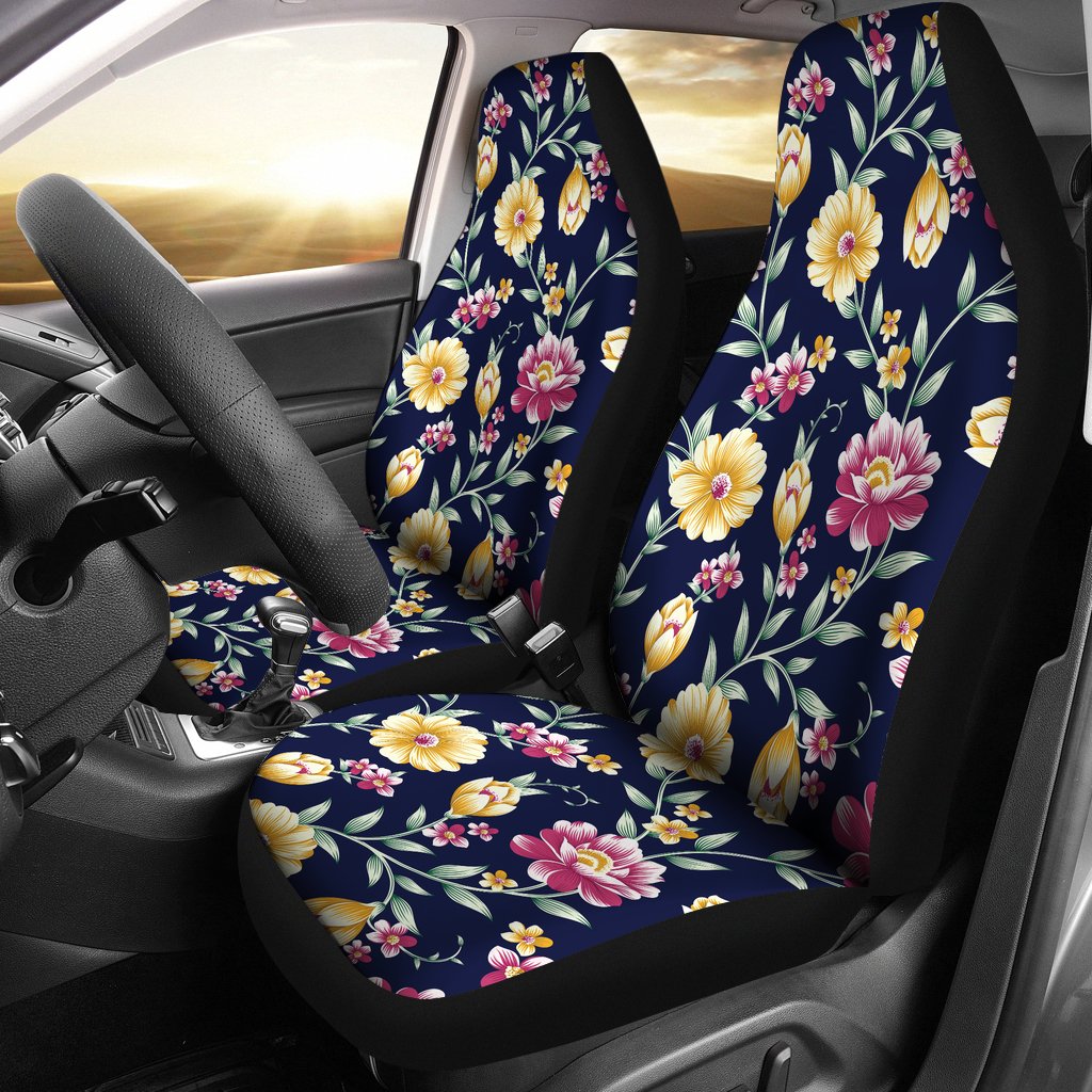 Gerberas Pattern Print Design GB03 Universal Fit Car Seat Covers-JorJune