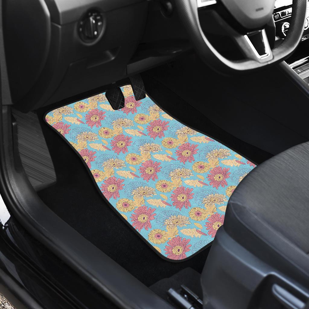 Gerberas Pattern Print Design GB04 Car Floor Mats-JorJune